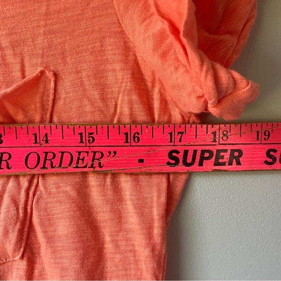 Anthropologie t.la Peach Classic V-neck Tee - Picture 5 of 8